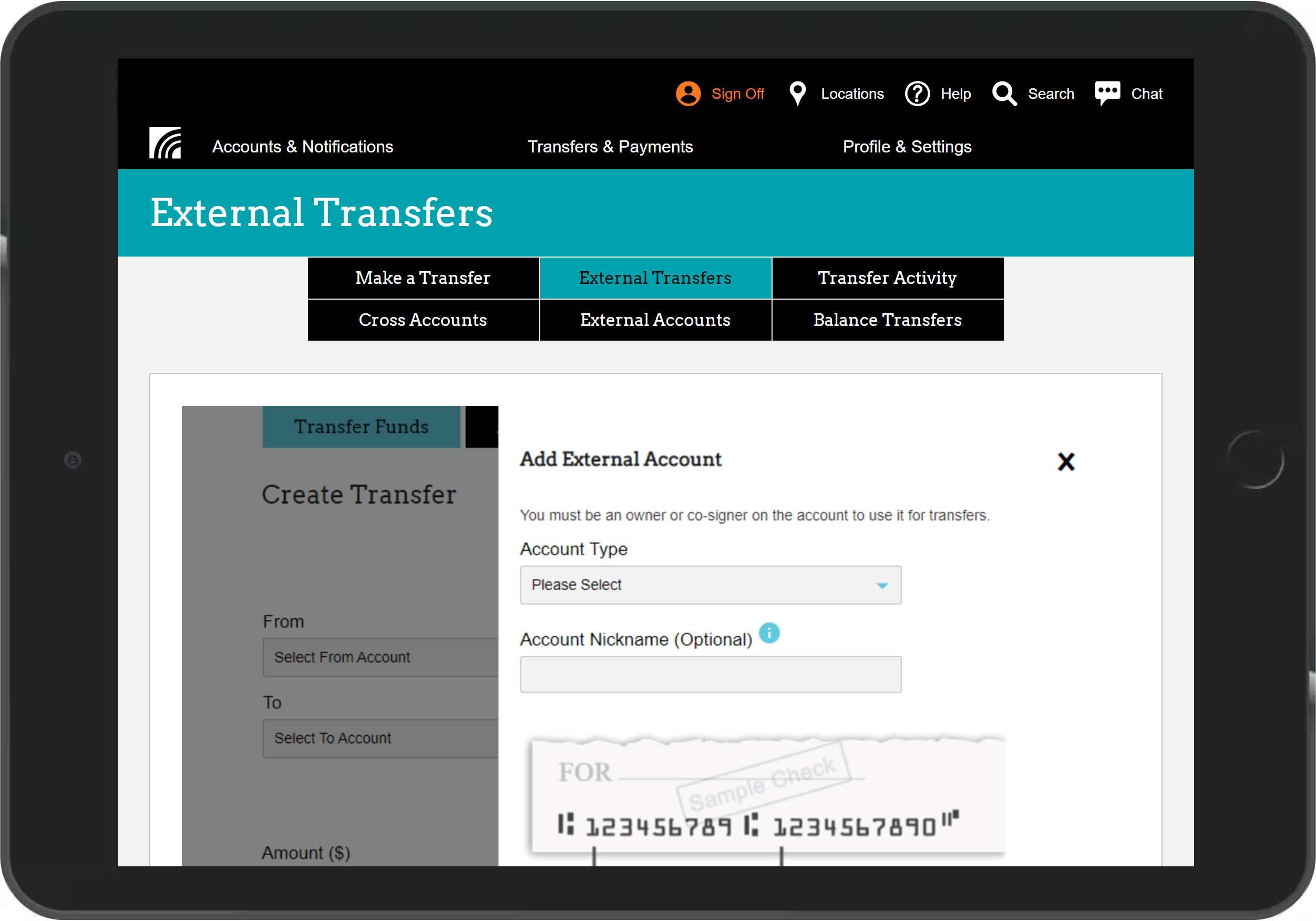 External Transfers Provident Credit Union